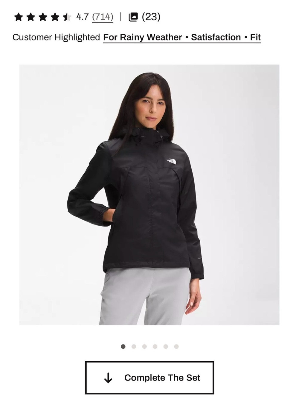 The North Face Women's Antora Waterproof Hooded Jacket